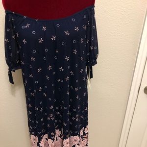 Brand New Blue and Pink Dress Size Petite